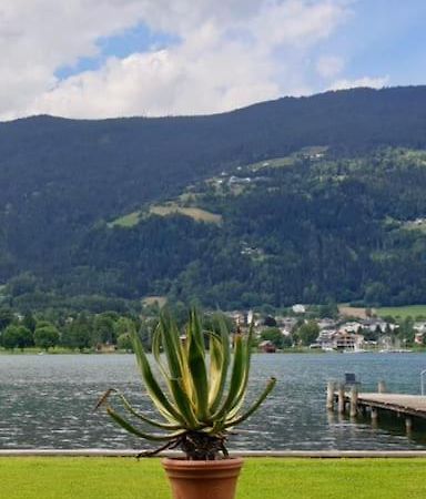 Seewohnung Mit Direktem Seezugang-Skiliftnaehe Villach Bagian luar foto